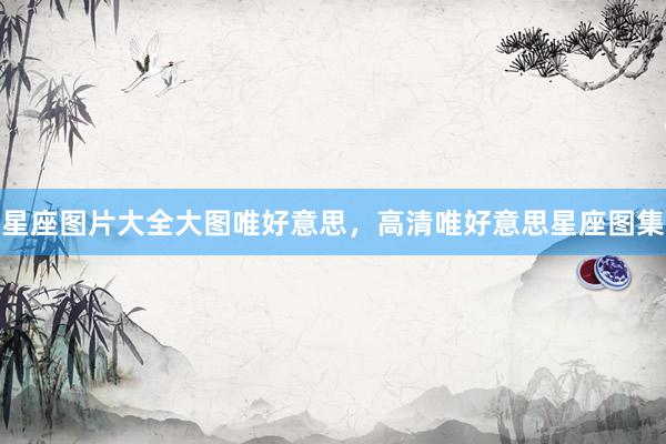 星座图片大全大图唯好意思，高清唯好意思星座图集
